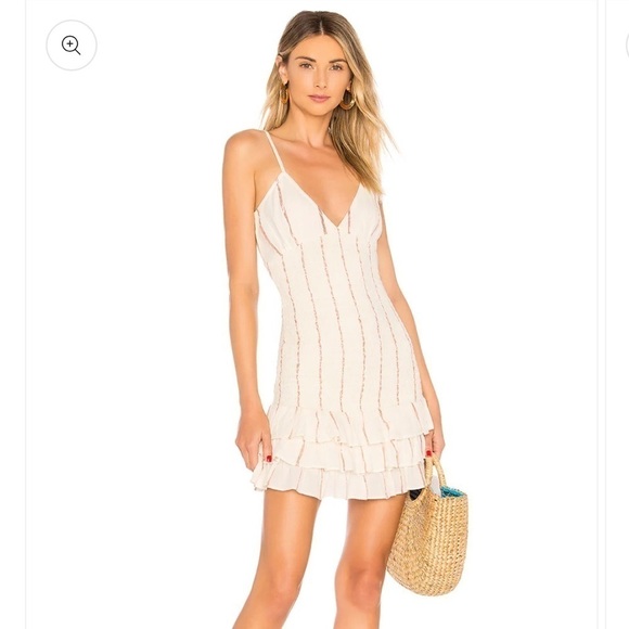 Tularosa x Revolve Smocked Ruffle Mini Dress - Picture 1 of 14